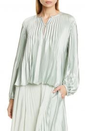 Vince Chevron Pleat Long Sleeve Top   Nordstrom at Nordstrom